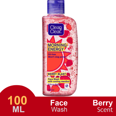 Clean and Clear Morning Energy Berry Blast Face Wash (100ml) image