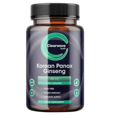 Clearwave Health Korean Panax Ginseng 500mg High Strength – 180 Capsules image