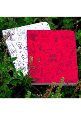 Coffee Note Series Red and White Notebook 2-Pack image