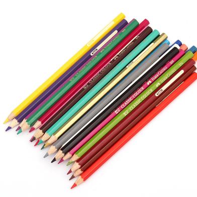 Color Pencils Tin Case 36 Color School Eco pencil For Professionals Include Classic Gold image