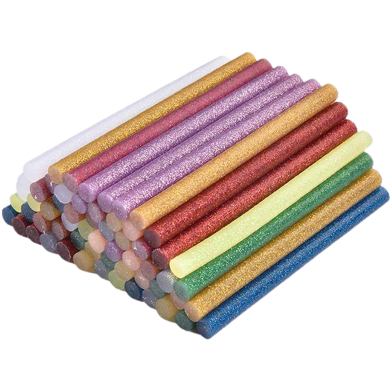 Colored Hot Melt Glue Sticks - 6 Pcs image
