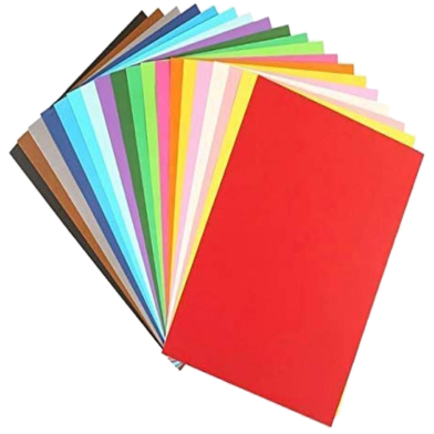 Colorful A4 Art And Craft Paper 80 GSM - 100 Sheets image