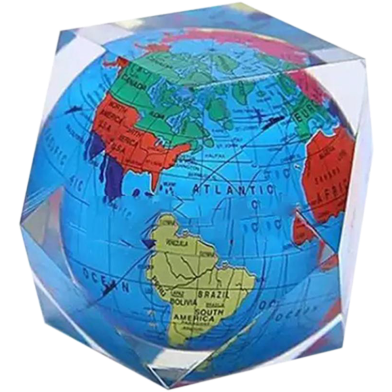 Colorful Globe Paper Weight image
