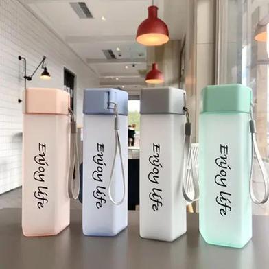Colorful Water Bottle Eco Friendly Frosted Plastic Sports Pentagon Shaped Water Bottle - 550ml image