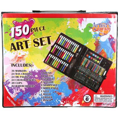 Art Set , 150 Piece Kids Coloring Set With Pencils, Paints, Crayons And  More,blue