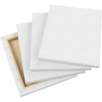 Combo of (8″/12″) Inches Drawing Canvas, White - 3 pieces image