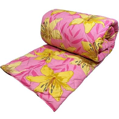 Comforter For Winter King Size Exclusive Comforter With Full Cotton Fabric 84*90 Inch European Cube Style 1pc Box Pink Orchid Flower image