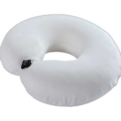 Comfy Memory Neck Pillow (Round) Cream image