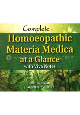 Complete Homoeopathic Materia Medica at a Glance : with Viva Notes image
