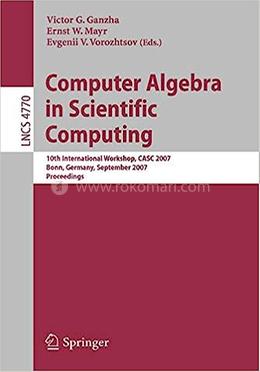 Computer Algebra In Scientific Computing - LNCS-4770 image