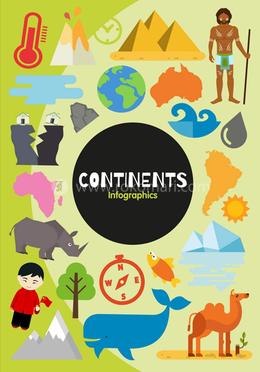 Continents: Infographics image