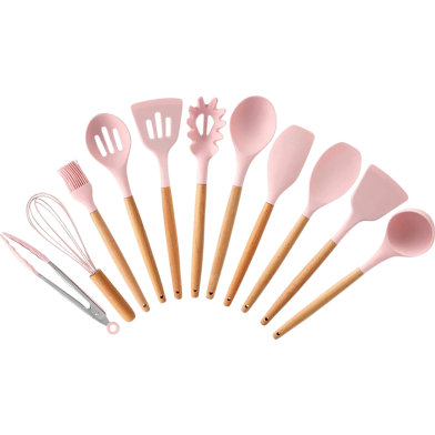 Cooking Spoon Set Pink image