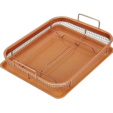 Copper Oven Air Fryer 2Pc Non-Stick-Square image