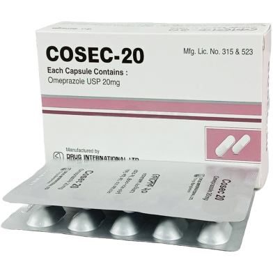 Cosec 20 mg - 10's Strip Capsule image