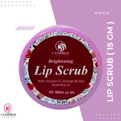 Cosprof Glowing Lip Scrub with Hibiscus and Beetroot Powder image