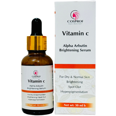 Cosprof Vitamin C Alpha Arbutin Brightening Serum - 30ml image