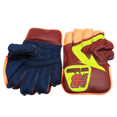 Cricket Wicket Keeping Gloves For Adult One Size (Wicket_kp_gloves_550) Brown image