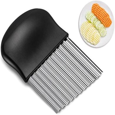 2 Pcs Wave Waffle Cutter And Crinkle Cutter Set Potato French Fry Cutter  Kitchen