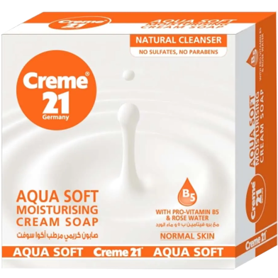 Crème 21 Aqua Soft Moisturizng Cream Soap: 100gm image