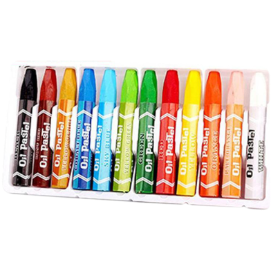 Crown Oil Pastels Color Paints Box-18 Shades image