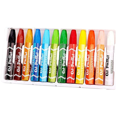 Crown Oil Pastels Color Paints Box-24 Shades image