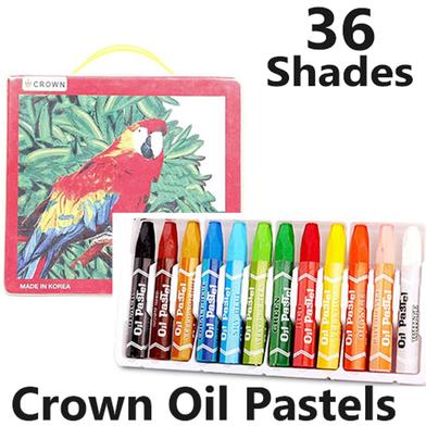 Crown Oil Pastels Color Paints Box-36 Shades image