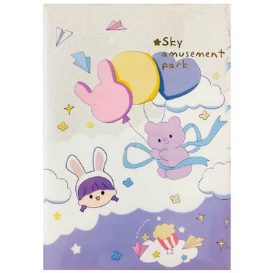 Cute Bear Student Message Glitter Cover Notebook image