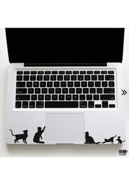 DDecorator Cute Cat Laptop Sticker image