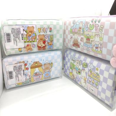 Cute Check Box Pencil Bag image