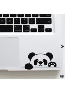DDecorator Cute Panda Waving Laptop Sticker image