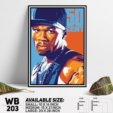 DDecorator 50 Cent American Rapper Wall Board and Wall Canvas image