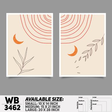 DDecorator Abstract ArtWork (Set of 2) Wall Board And Wall Canvas image