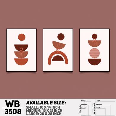 DDecorator Abstract ArtWork (Set of 3) Wall Board And Wall Canvas image