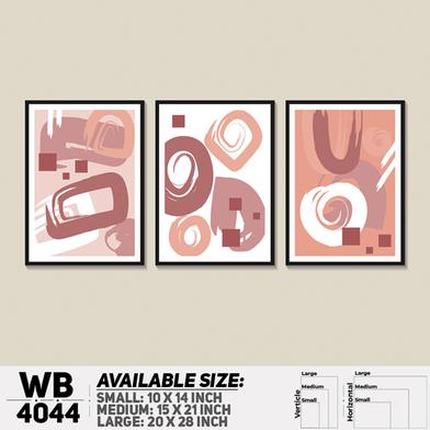 DDecorator Abstract Art Brush Texured (Set of3) Wall Board and Wall Canvas image