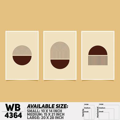 DDecorator Abstract Art (Set of 3) Wall Board And Wall Canvas image