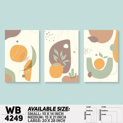 DDecorator Abstract Art (Set of 3) Wall Board And Wall Canvas image