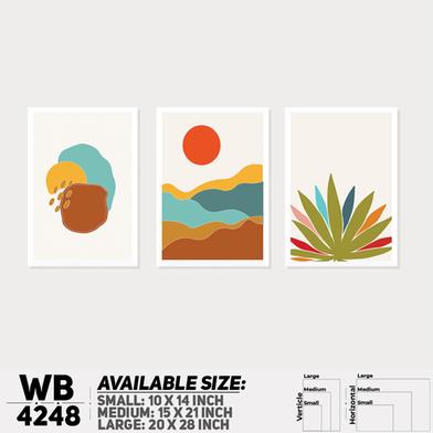 DDecorator Abstract Art (Set of 3) Wall Board And Wall Canvas image