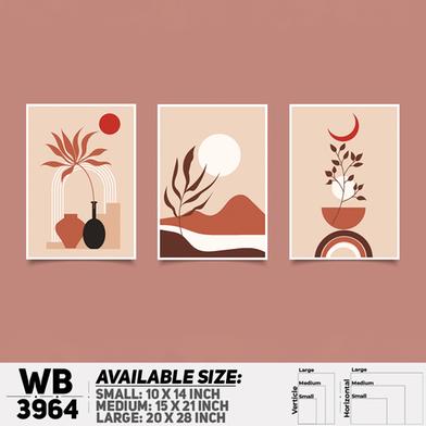 DDecorator Abstract Art (Set of 3) Wall Board And Wall Canvas image