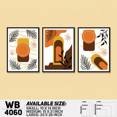 DDecorator Abstract Art (Set of 3) Wall Board and Wall Canvas image