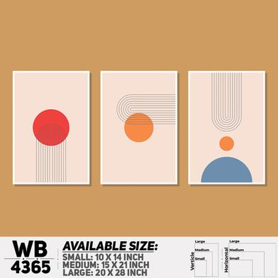 DDecorator Abstract Art (Set of 3) Wall Board And Wall Canvas image