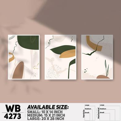 DDecorator Abstract Art (Set of 3) Wall Board And Wall Canvas image