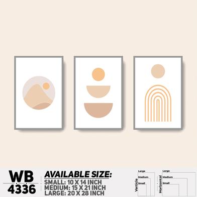 DDecorator Abstract Art (Set of 3) Wall Board And Wall Canvas image