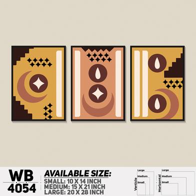 DDecorator Abstract Art (Set of 3) Wall Board and Wall Canvas image