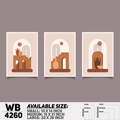 DDecorator Abstract Art (Set of 3) Wall Board And Wall Canvas image