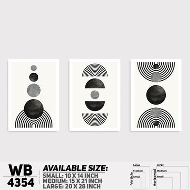 DDecorator Abstract Art (Set of 3) Wall Board And Wall Canvas image