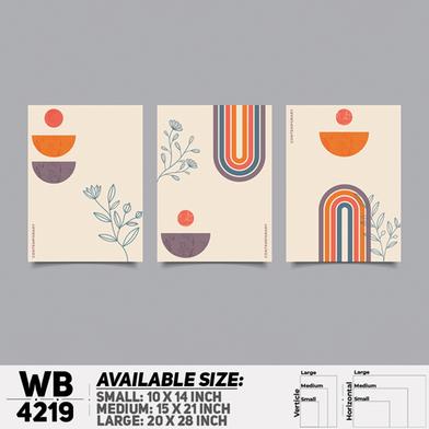 DDecorator Abstract Art (Set of 3) Wall Board And Wall Canvas image