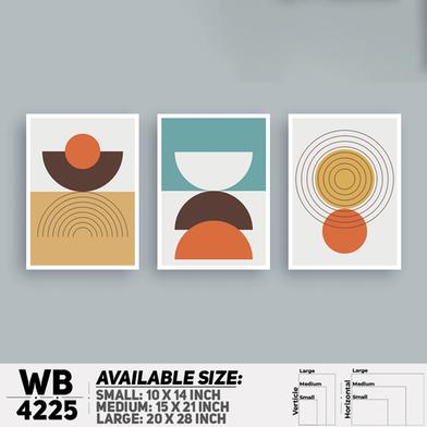 DDecorator Abstract Art (Set of 3) Wall Board And Wall Canvas image