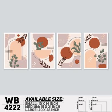 DDecorator Abstract Art (Set of 4) Wall Board And Wall Canvas image