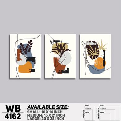 DDecorator Abstract Art Wall Board And Wall Canvas - Set of 3 image