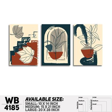 DDecorator Abstract Art Wall Board And Wall Canvas - Set of 3 image